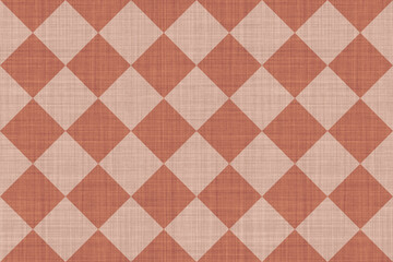 Textile fashion print. Linen fabric texture with geometric pattern. Cotton fabric background illustration