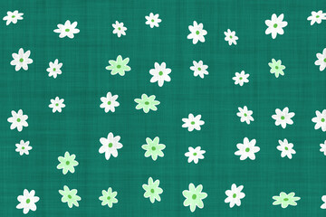 Textile fashion print. Linen fabric texture with geometric pattern. Cotton fabric background illustration