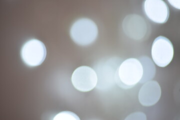 Blurred images from the lamp in the bedroom