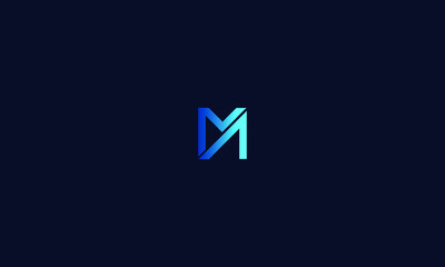 Abstract, Creative, Minimal and Unique Alphabet letters MA,AM logo