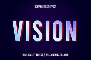 Obraz premium Vision Modern Text Effect Style