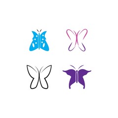 Obraz na płótnie Canvas Beauty Butterfly Logo