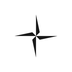 Vector icon of compas. Logo flat. Vector illustration. © artisttop