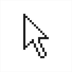 Obraz premium Mouse arrow cursor isolated on white background.