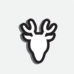 Obraz premium reindeer head