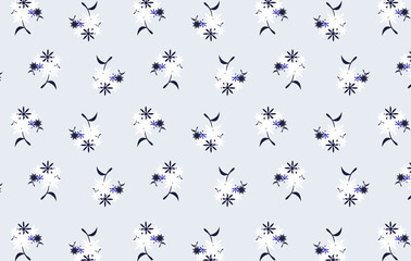 flowers on the light blue background, Flowers texture style sweet Flowers