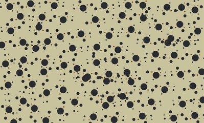 pattern dots color-chocolate on brown background, sweet dots of Seamless chocolate pattern with white dot. Decorative illustration, good for printing. Great for label, print, packaging, fabric. Small 