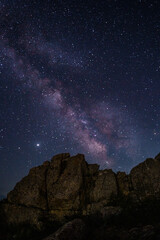 Astrophotography night sky milky way galaxy