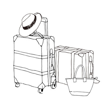 recommend clip art: 夏のリゾート女子旅イラスト素材