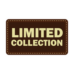 fabric tag limited collection clothing labels. vector illustration