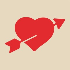 heart shape with an arrow
