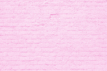 Pink brick wall. Loft interior design. Architectural background.