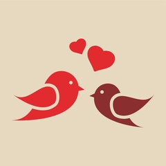 Obraz premium love birds