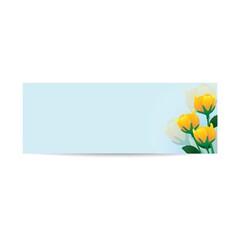 floral banner design