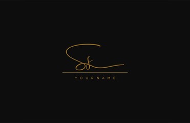 Signature SS Letter Logotype