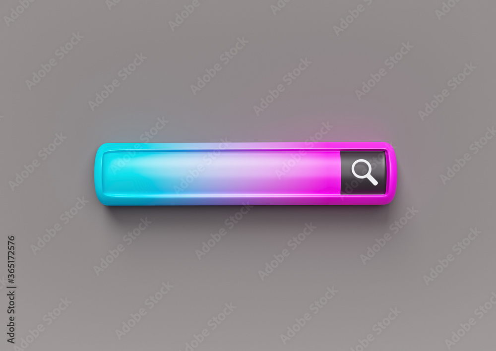 Poster minimal search bar. searching, browsing internet data, information networking concept. 3d rendering