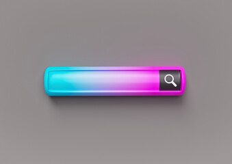 minimal search bar. Searching, Browsing Internet Data, Information Networking Concept. 3d rendering