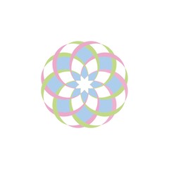 geometric flower design