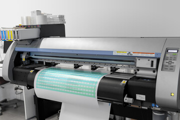 printing equipment and technology concept - large format printer