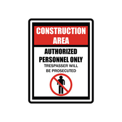 private property no trespassing warning sign for signboard or label. vector illustration