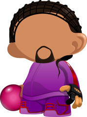 Bowling Mascot Cartoon Character