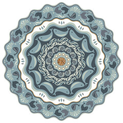 Marine vector hand drawn abstract illustration