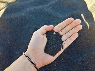 Czarny piasek