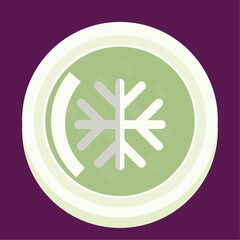 snowflake button