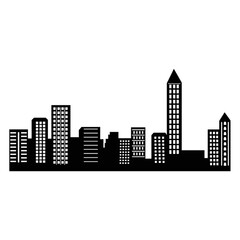 Naklejka premium city silhouette