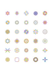 collection of geometric designs