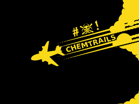 Airplane pollution and its dangerous chemtrails