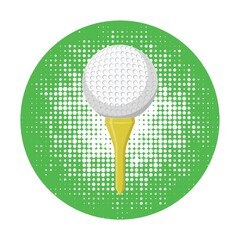 golf ball on tee