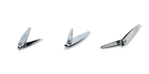 Nail clippers on a white background,with clipping path