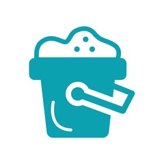 bucket of sand