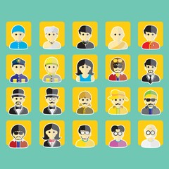 set of people icons