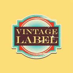vintage label