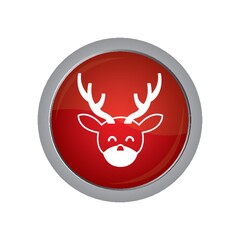 reindeer face button