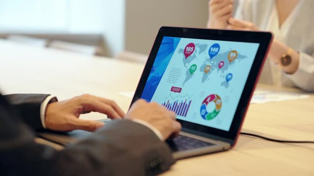 ビジネスミーティング　PC画面