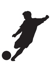 man playing football