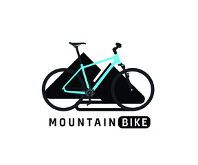 Mountain bike logo - vector