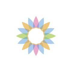 geometric flower design