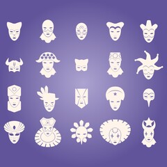 carnival mask icons