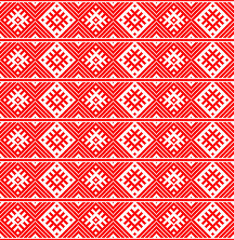 Slavic geometric pattern for embroidery