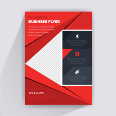 Abstruct Business Flyer Design Template.