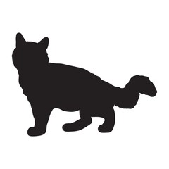 silhouette of a cat