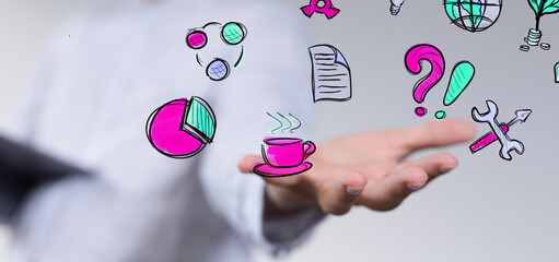 business plan concept managment success