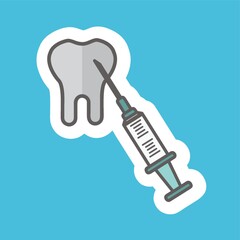 tooth and syringe