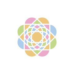 geometric flower design