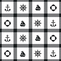 Marine seamless Anchor pattern
(use , print, t-shirt typography and other uses)