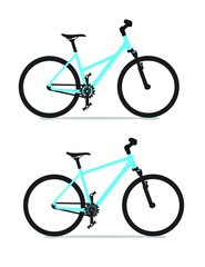 Fototapeta premium Kid riding bicycle with wheels without reference